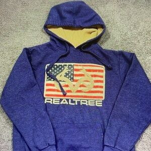 Realtree Purple Hoodie with Flag Design